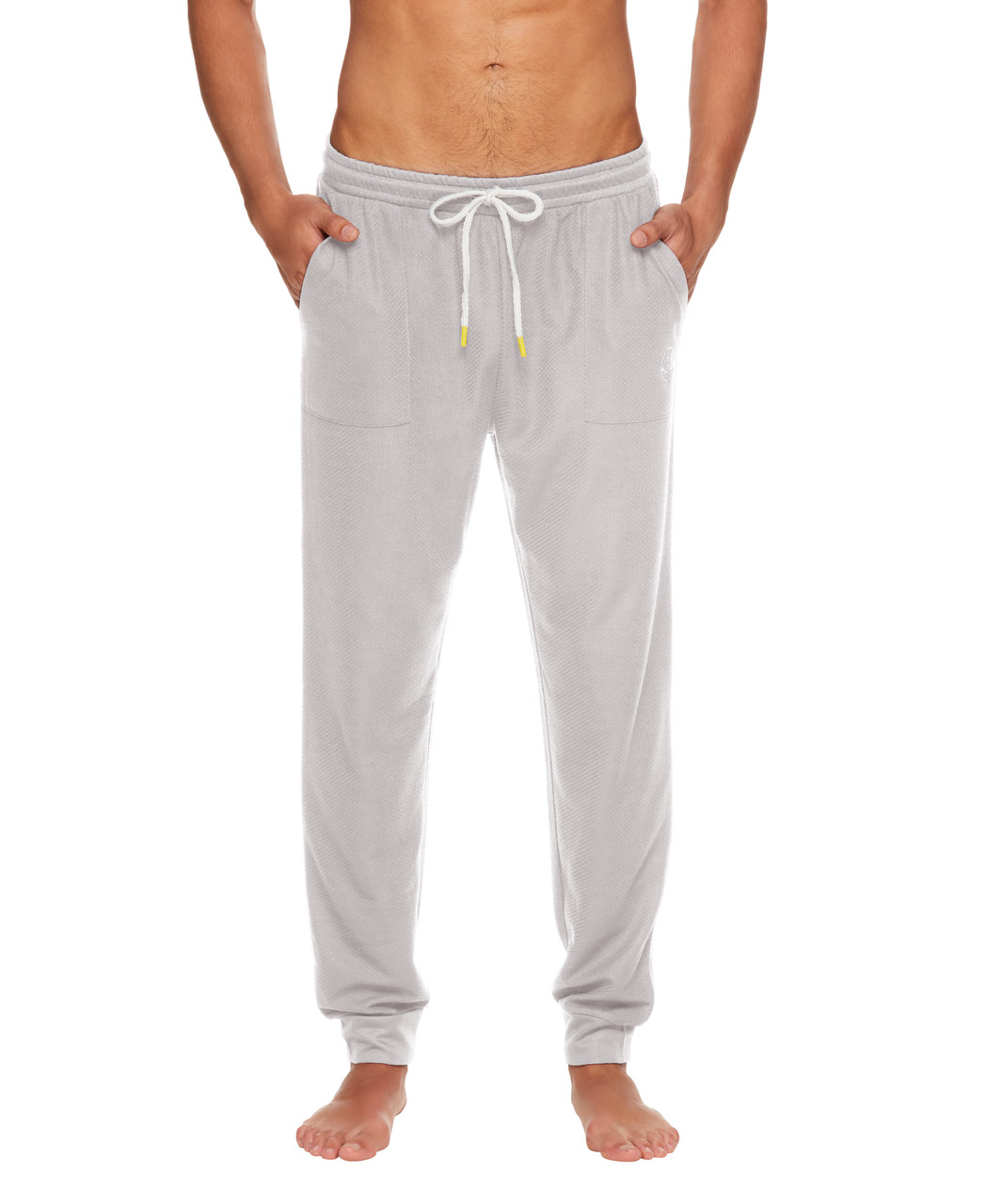 Joe Boxer Heather Grey Wicking Waffle Joggers