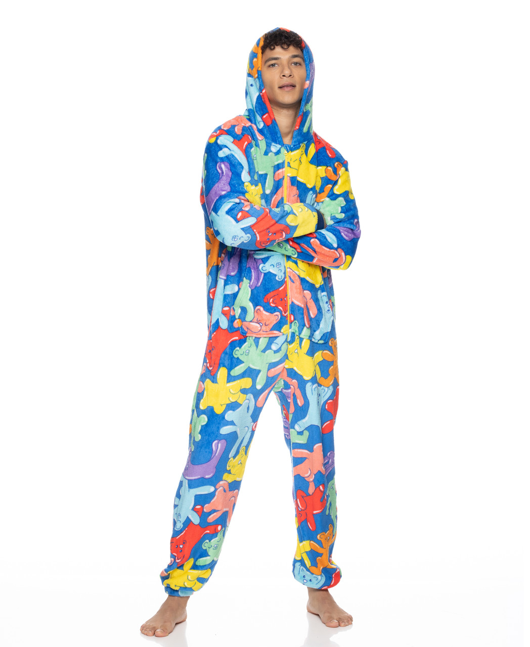 marketing Ruïneren Er is behoefte aan Joe Boxer Gummie Bears Plush Onesie