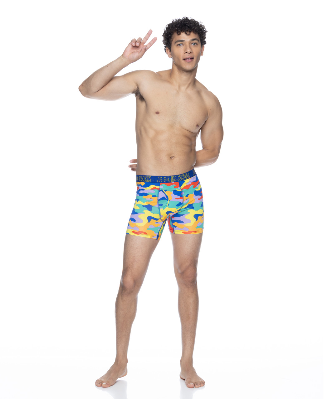 Joe Boxer 4-Pack Bright Camo Performance Boxer Brief Set