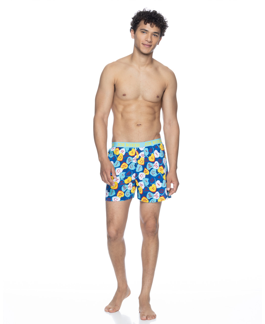  Random Stock Apparel Mens Candy Hearts All Over Boxer