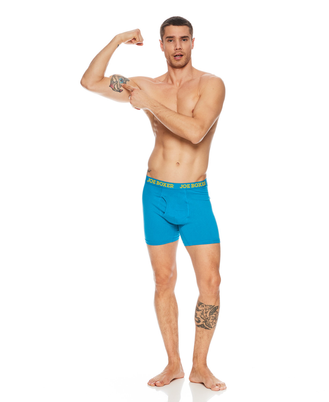 Bold Color 4-Pack Cotton Stretch Boxer Briefs