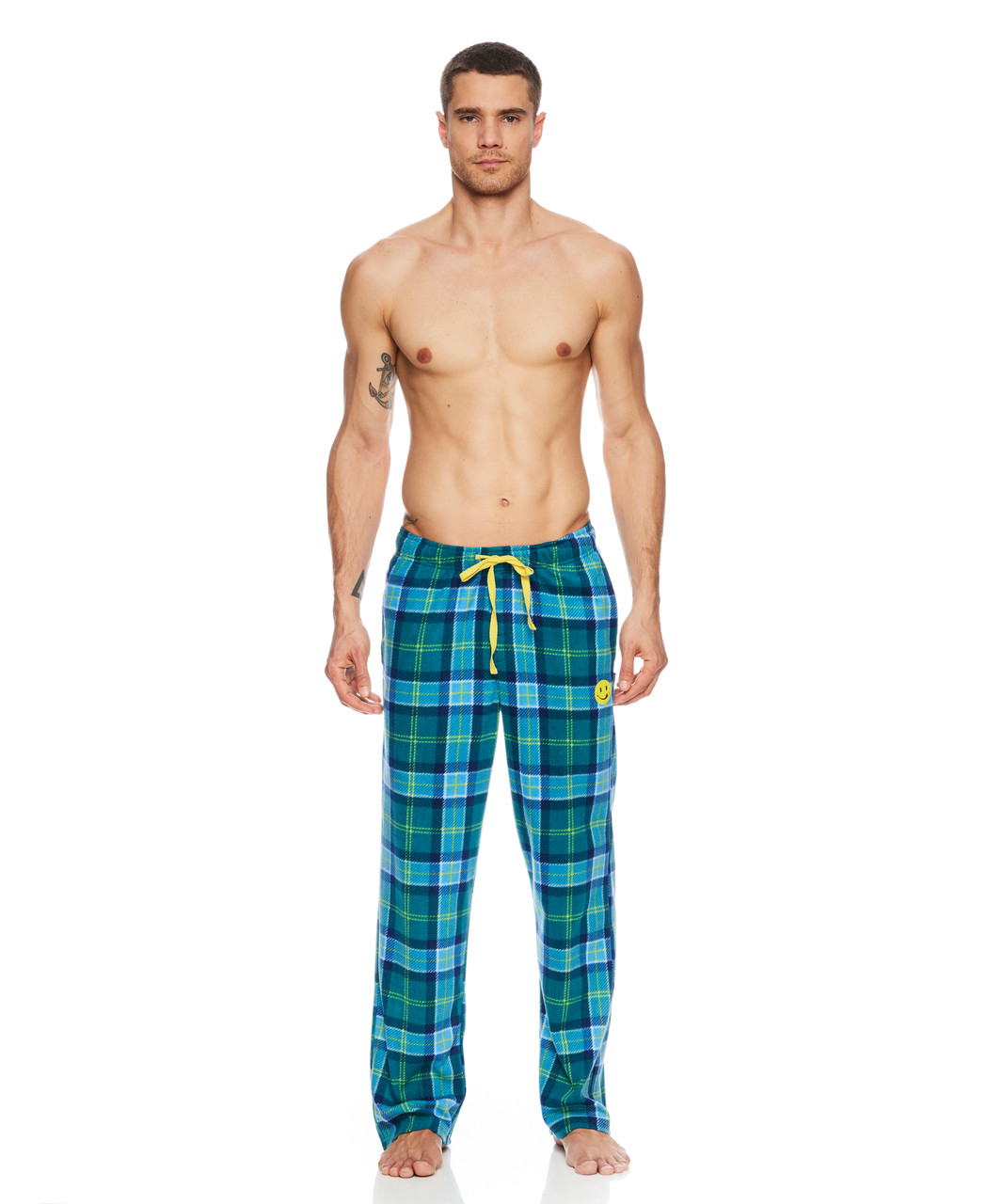 Mens Tartan Plaid Pajama Set