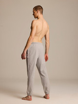 Light Gray Smiley Face French Terry Sleep Pants