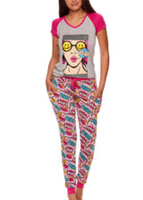 Pop Art Comic Style Shirt & Pant Set