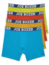 4-Pack Bright Colored Cotton Stretch Boxer Brief Trunks