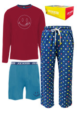 Red 3-Piece Polka Dotted Sleepwear Pajama Set
