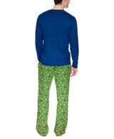 Blue 3-Piece Polka Dotted Sleepwear Pajama Set