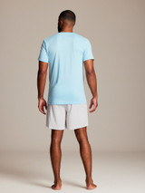 Sky Blue Banana Logo Super Soft Short-Sleeve Henley