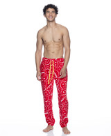 Red All Over Lickies Plush Joggers