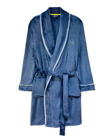 Navy Licky Logo Plush Robe