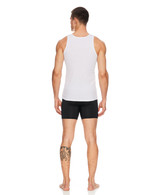 White/Gray/Black 4-Pack Ribbed Tank Tops