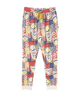 White Pop Art Jersey Jogger Pants