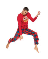 Red Tartan Plaid 3 Piece Pajama Set