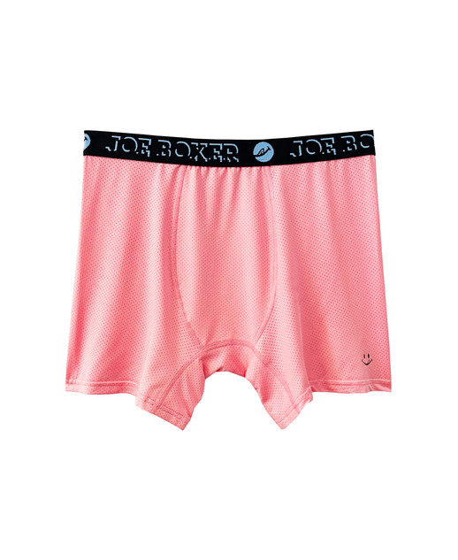 Non-Binary Performance Mesh Boxer Briefs, Pink