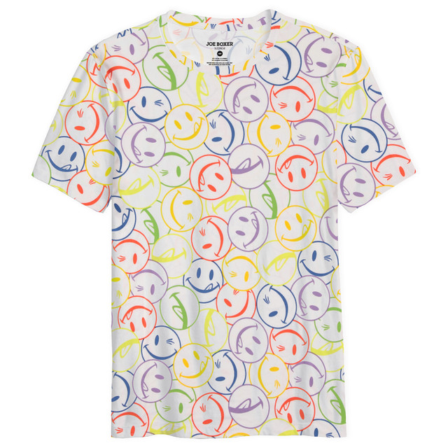 White Rainbow Licky Super Soft Short-Sleeve Lounge Tee