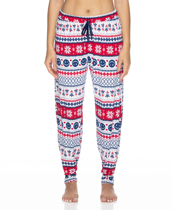 White Holiday Festival Lounge Pants