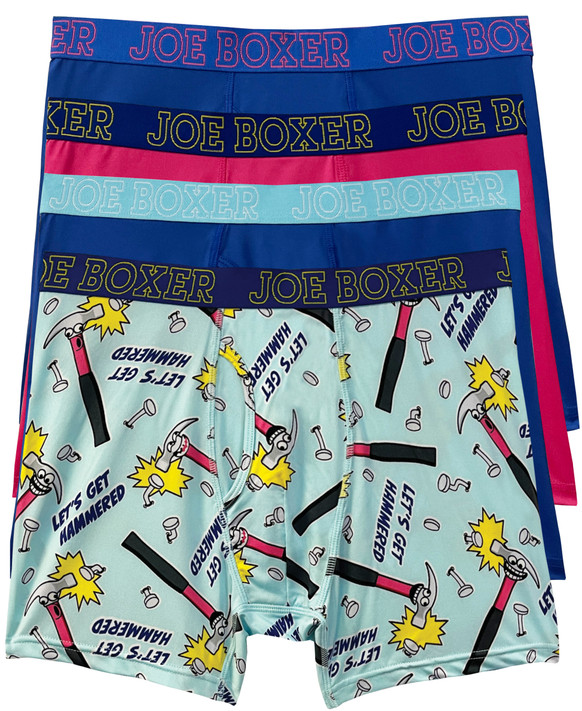 Joe Boxer Munchies 4-Pack Performance Boxer Briefs