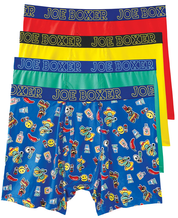 Fiesta 4-Pack Performance Boxer Briefs