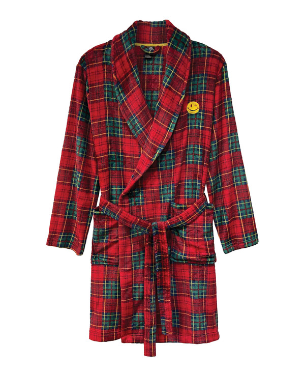 Joe Boxer Tartan Plaid Plush Robe