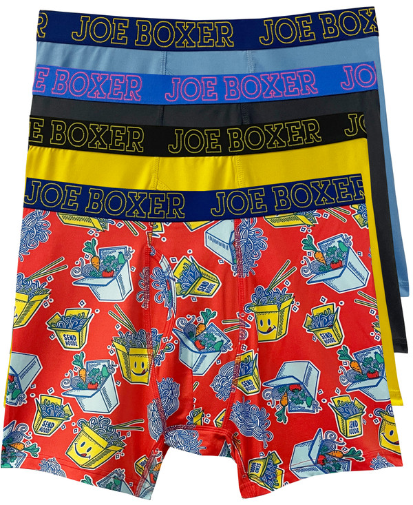 "Munchies" 4-Pack Performance Boxer Briefs