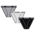 3-Pack Logo Band Cotton Stretch Bikini Brief, White / Gray / Black