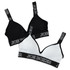 2-Pack Seamless Solid Microfiber Logo Bra