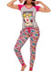 Pop Art Comic Style Shirt & Pant Set