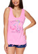 Pink Pajama Tank Top & Shorts Sleep Set