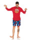 Red Tartan Plaid 3 Piece Pajama Set