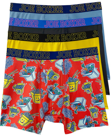 Joe Boxer 4-Pack Aw Nuts Performance Boxer Briefs