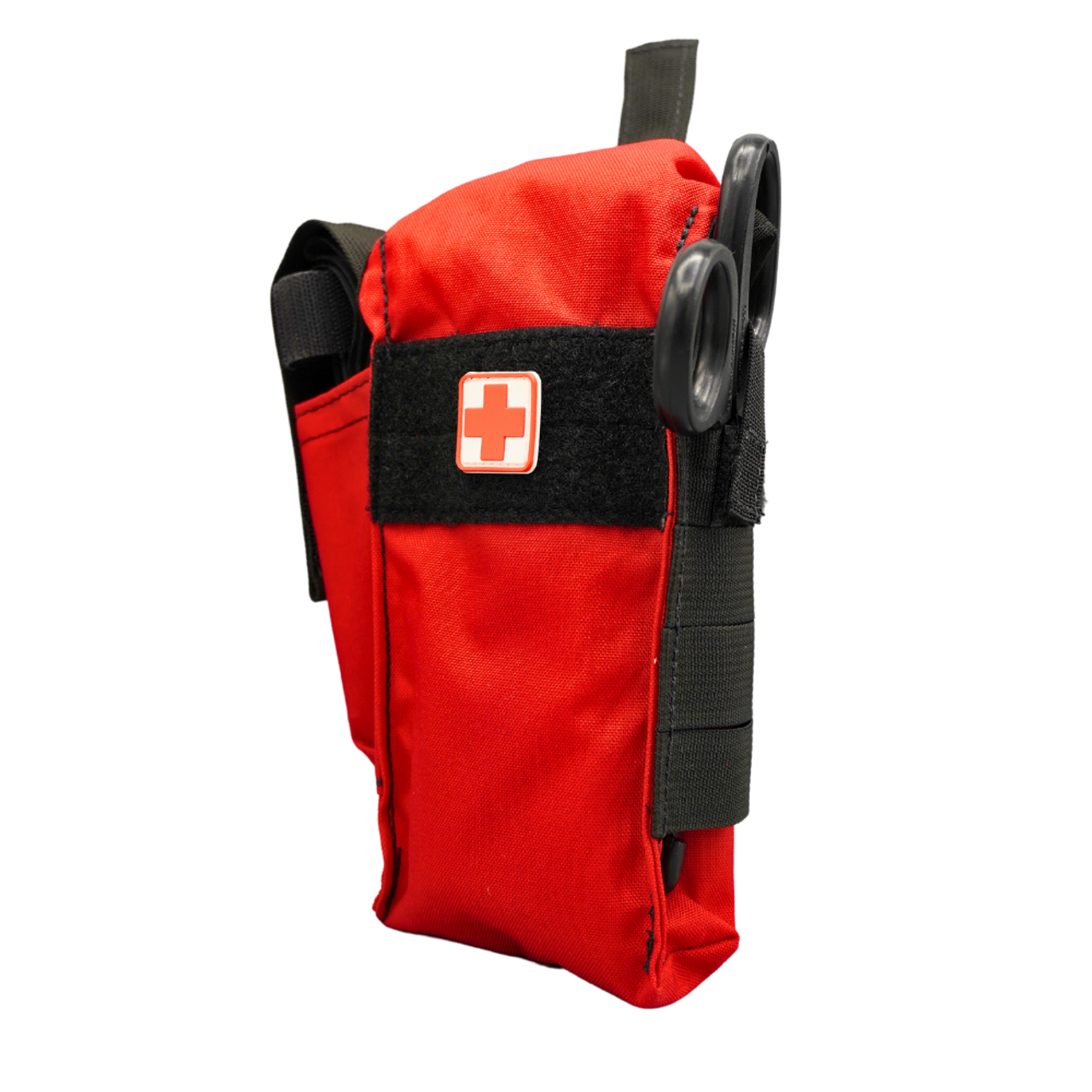 First Aid Kit in a Red Bag with Belt Loop