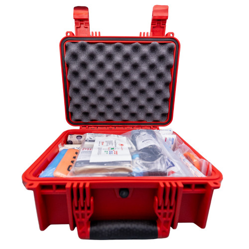 Hard Case First Aid Kit Open