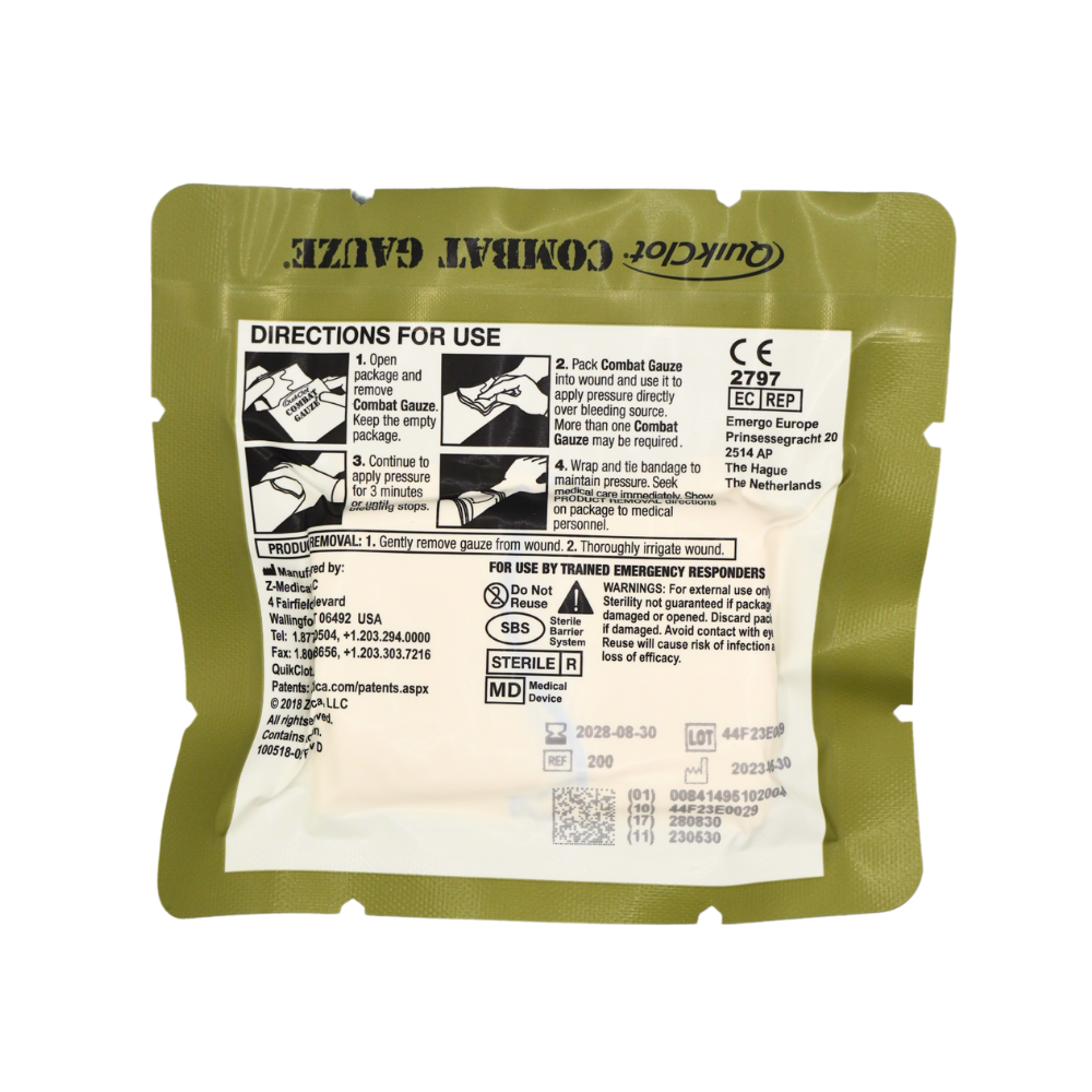 QuikClotŒ¬ Combat Gauze Z-Fold Mil-Spec 12' (4 yards)