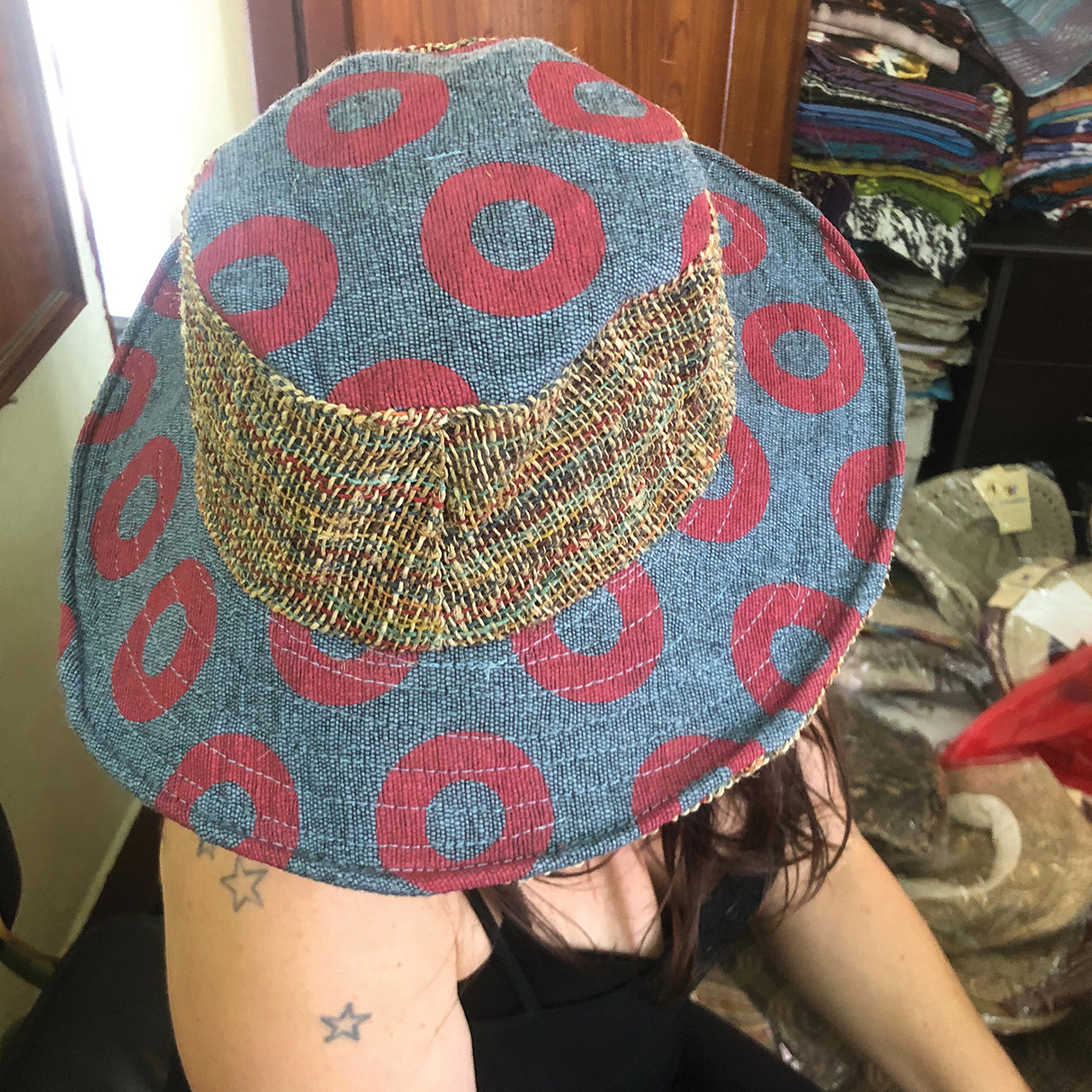 Phish Donut Print Hemp and Cotton Hat