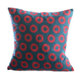 Cotton Phish Donut Print Cushion Cover 18X18