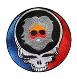 Large embroidered Steal Your Face Patch with Jerry Head in the middle(8 inches)