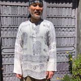 TAYLOR SHIRT Light Weight Cotton Ram Nam 3 Button Long Sleeve Unisex Kurtha