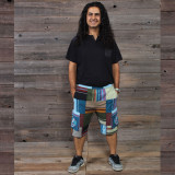 OL' BUDDY SHORTS Cotton Patchwork Grateful Dead Cargo Shorts w/ Steal Your Face Embroidery
