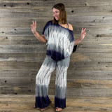 MISTY MORNING TOP Rayon Spandex Tie Dye Flowy Top