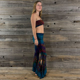 LA LA BANDEAU Rayon Spandex Mudmee Tie Dye Bandeau Top