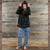 ONE WAY OR ANOTHER  HOODIE Grateful Dead Cotton Rainbow Multi Grateful Dead Print Hooded Jacket Natural