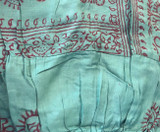RAJ SHIRT Men's Cotton Om Print Short Sleeve Kurtha