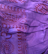 RAJ SHIRT Men's Cotton Om Print Short Sleeve Kurtha