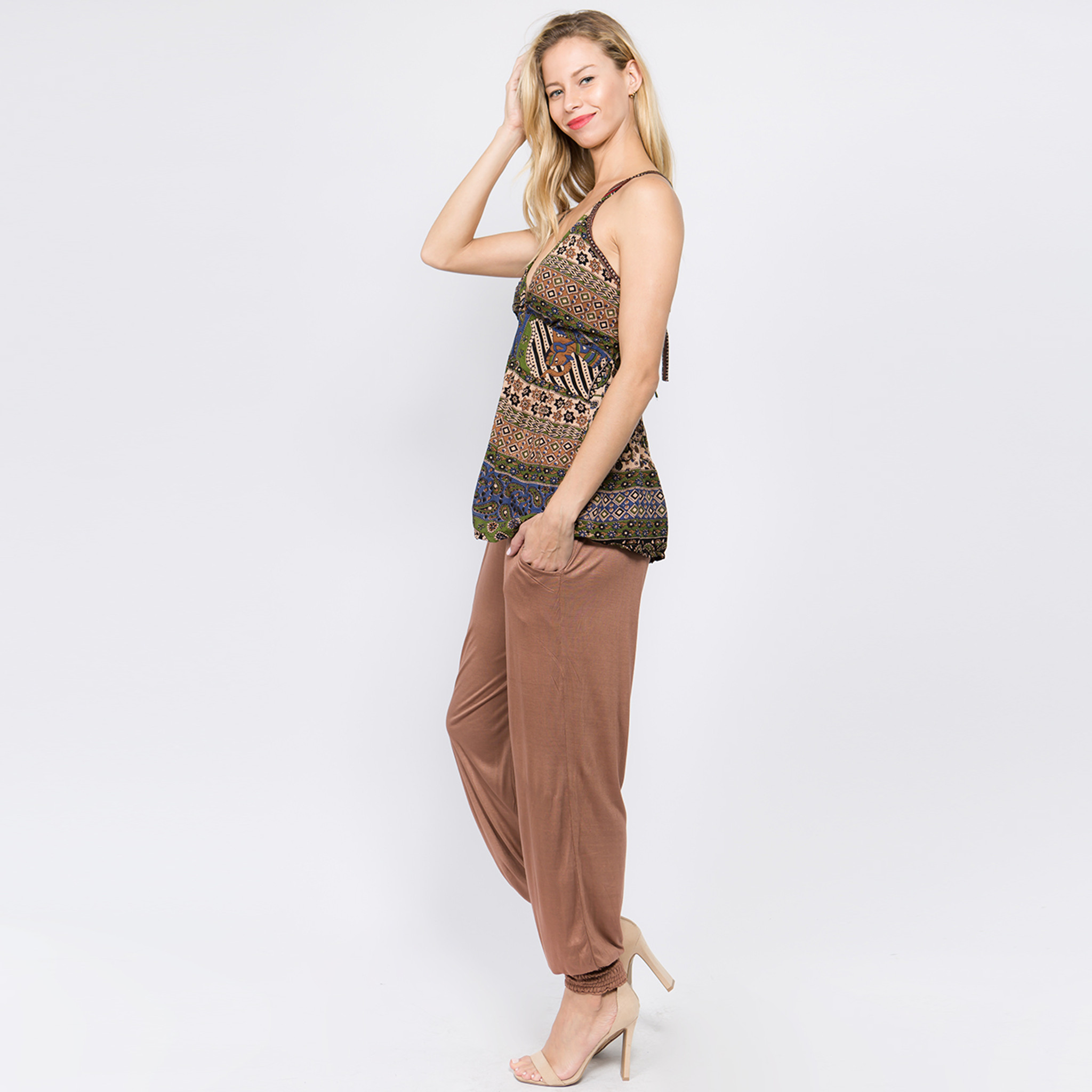 Jasmine Viscose Harem Pants With Pockets