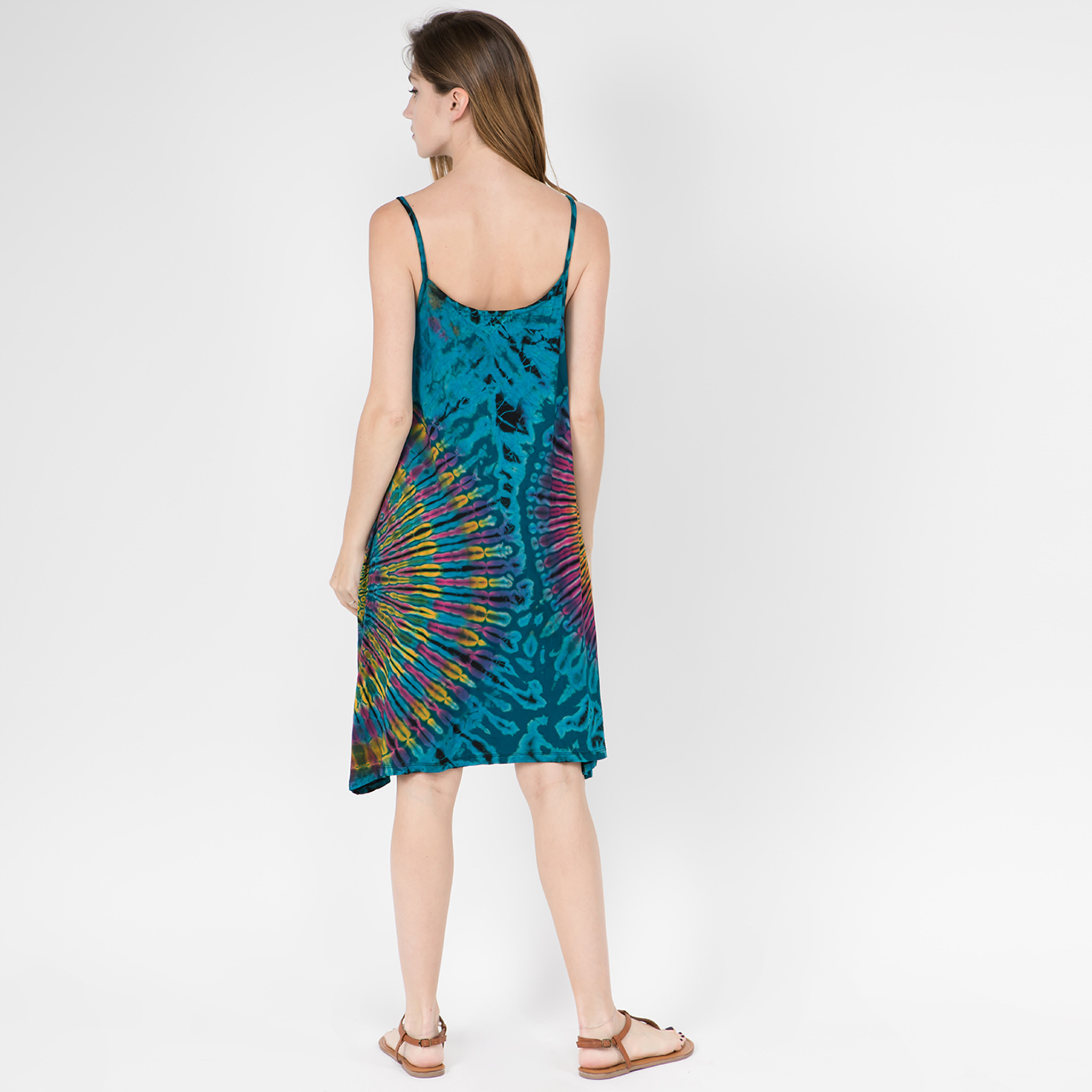 BLAIRE DRESS - Rayon Spandex Spaghetti Strap Short Slip Dress-Mudmee