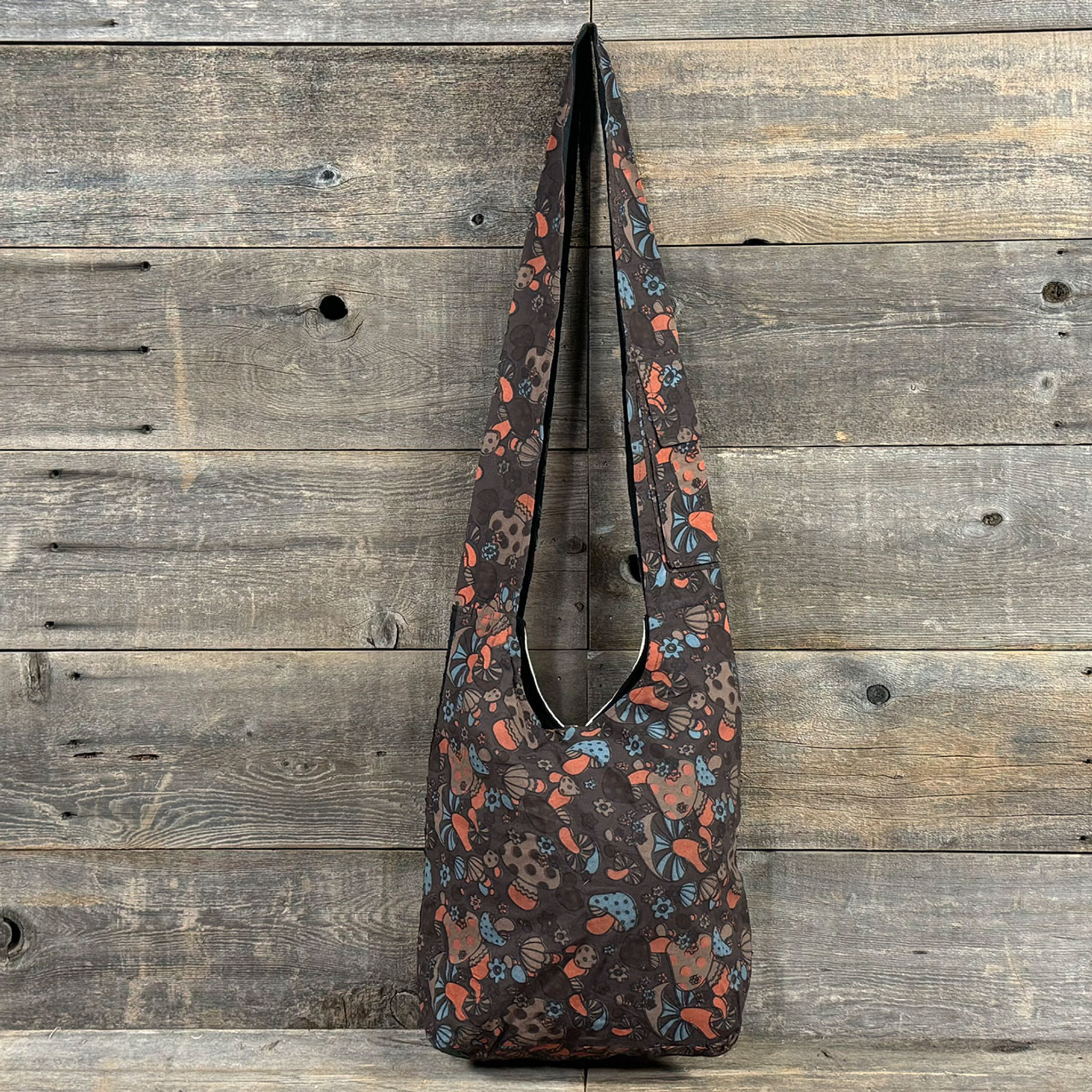 Cotton Mushroom Print Razor Cut Baba Bag