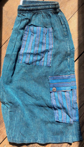 KEITH SHORTS Cotton Stonewash Cargo Shorts Solid & Striped
