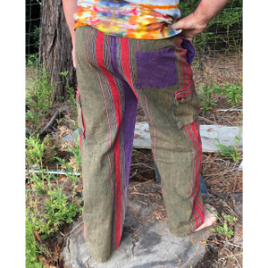 PADDY PANTS Men's Cargo Cotton Stonewash Pants With String