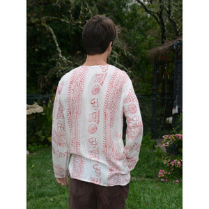 TAYLOR SHIRT Light Weight Cotton Ram Nam 3 Button Long Sleeve Unisex Kurtha