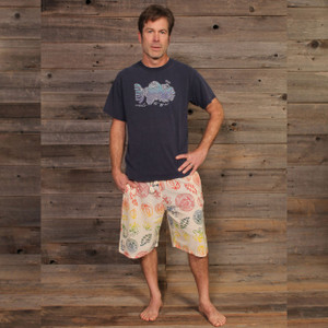 ONE WAY OR ANOTHER SHORTS Woven Cotton Rainbow Grateful Dead Cargo Shorts